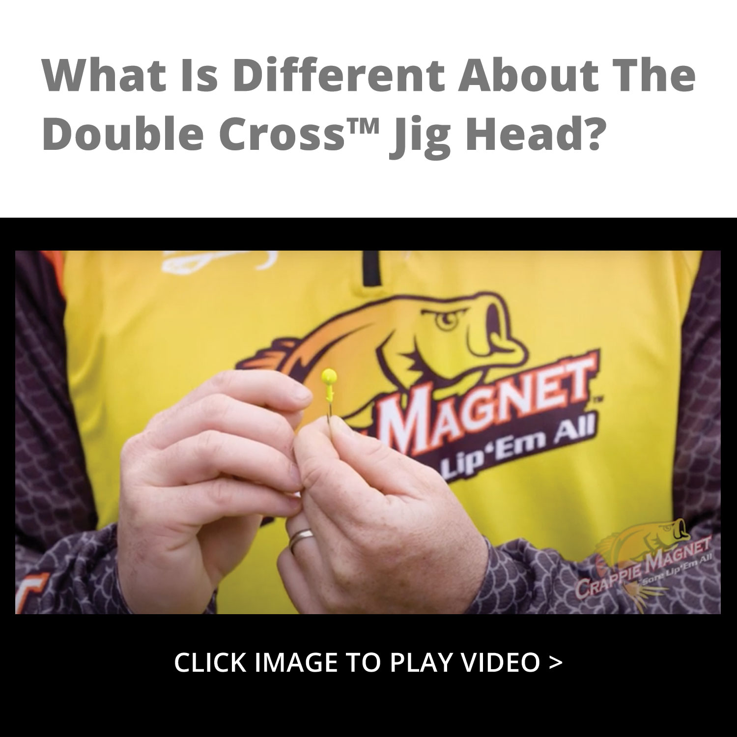 Double Cross Jig Heads - CRAPPIE MAGNET