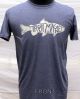 Soft Style Trout Tee Heather Navy
