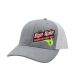 Eye Hole Hat - Heather Gray/White