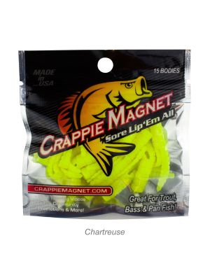 Crappie Magnet 15pc Body Pack-Chartreuse 