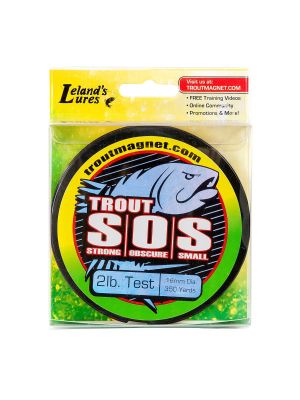 Leland's Lures Trout Magnet S.O.S. Fishing Line 2lbs, 4lbs, & 6lbs