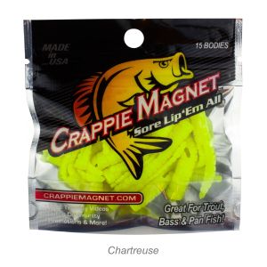 Crappie Magnet 15pc Body Pack-Chartreuse 