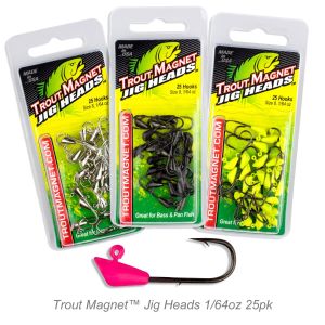 Trout Magnet™ Jig Heads-1/64oz 25pk