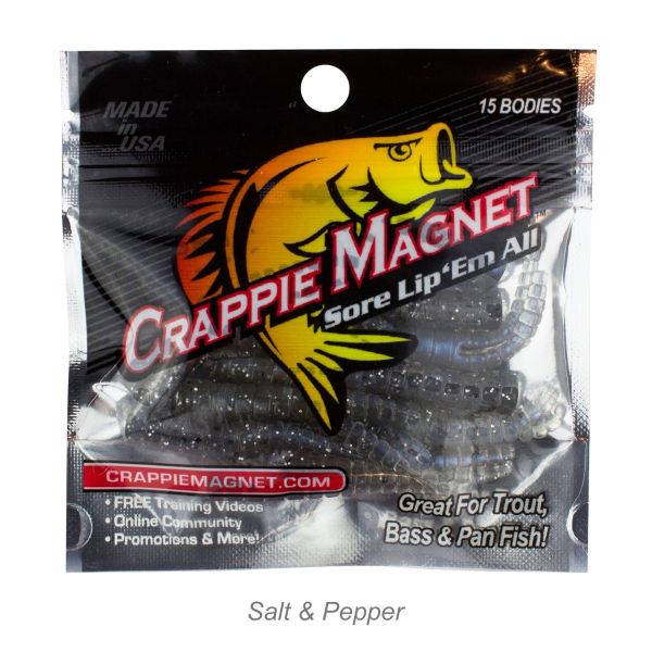 Crappie Magnet 15pc Body Pack-Salt & Pepper