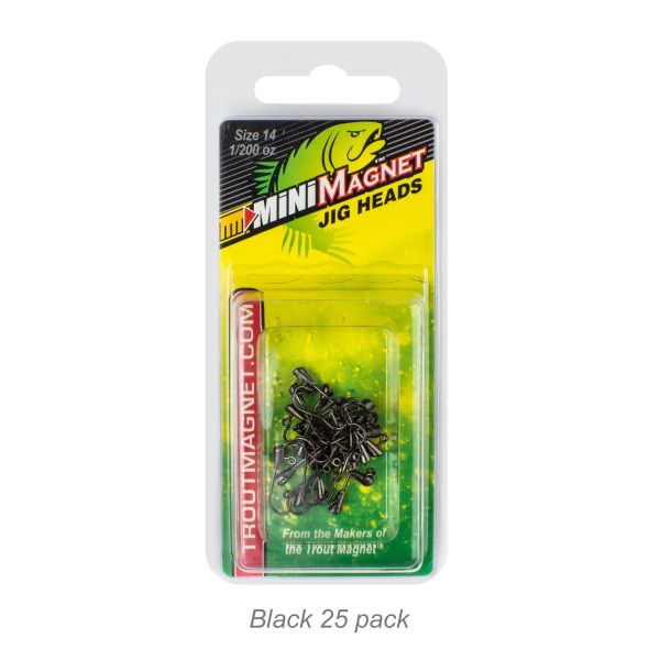 Mini Magnet Jig Head-1/200oz Black 25pk