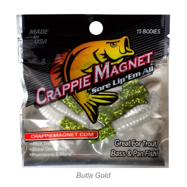 Crappie Magnet 15pc Body Pack-Butla Gold