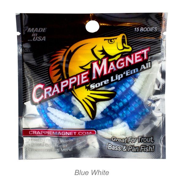 Crappie Magnet 15pc Body Pack-Blue/White