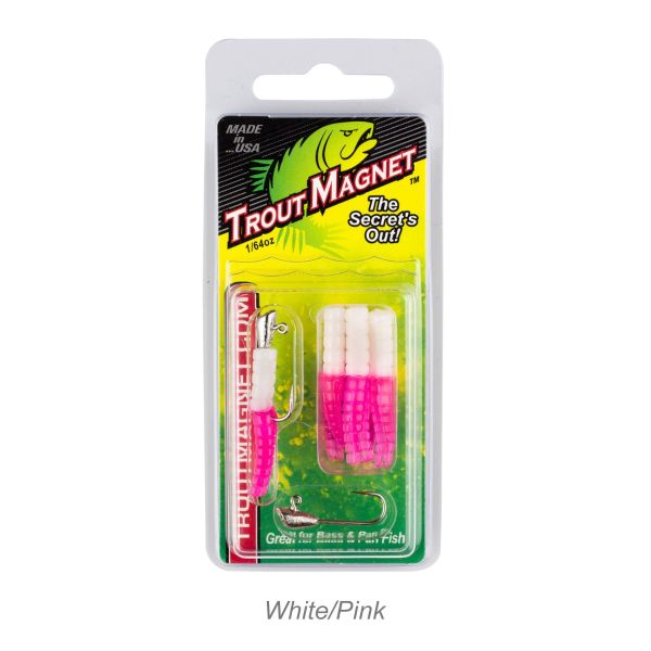 Leland Lures Trout Magnet 9pc Packs - White/Pink