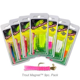 Trout Magnet 50-Pack Split-Tail Grub Bodies - Blue Dunn Color For Trout, Bass & Panfish