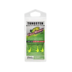 TM Tungsten Jig Head-1/32oz Chartreuse 3pk 