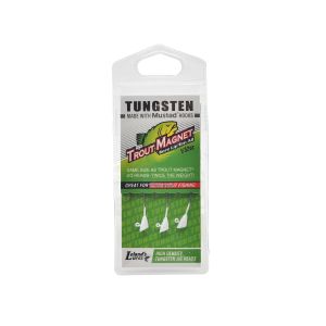 TM Tungsten Jig Head-1/32oz White Silver Glitter 3pk 