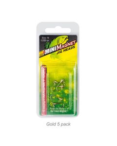 Mini Magnet Jig Head-1/200oz Gold 5pk