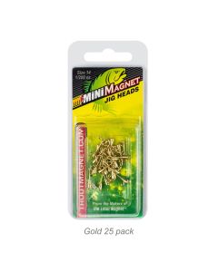 Mini Magnet Jig Head-1/200oz Gold 25pk