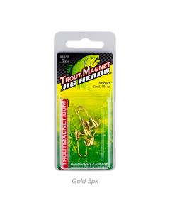 Trout Magnet Jig Head-1/64oz Gold 5pk 