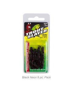 Trout Slayer 6pc Pack-Black Neon