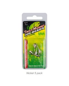 Trout Magnet Lead Free Jig Head-1/64oz Nickel 5pk