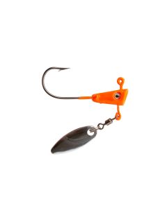 Fin Spin Jig Head-Orange 1/16oz 11pk