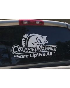Crappie Magnet Window Decal (Large)