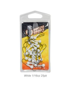 Double Cross Jig Head-White 1/16oz 25pk