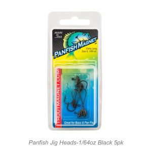 Panfish Jig Heads-1/64oz Black 5pk