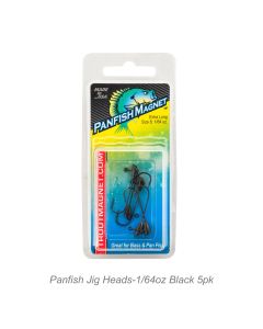 Panfish Jig Heads-1/64oz Black 5pk
